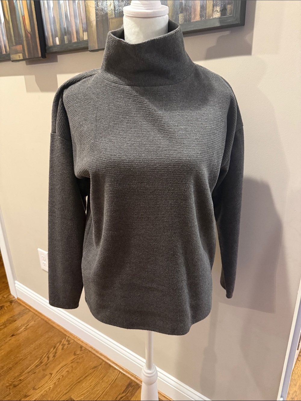 LOFT Dark Gray Turtleneck Top